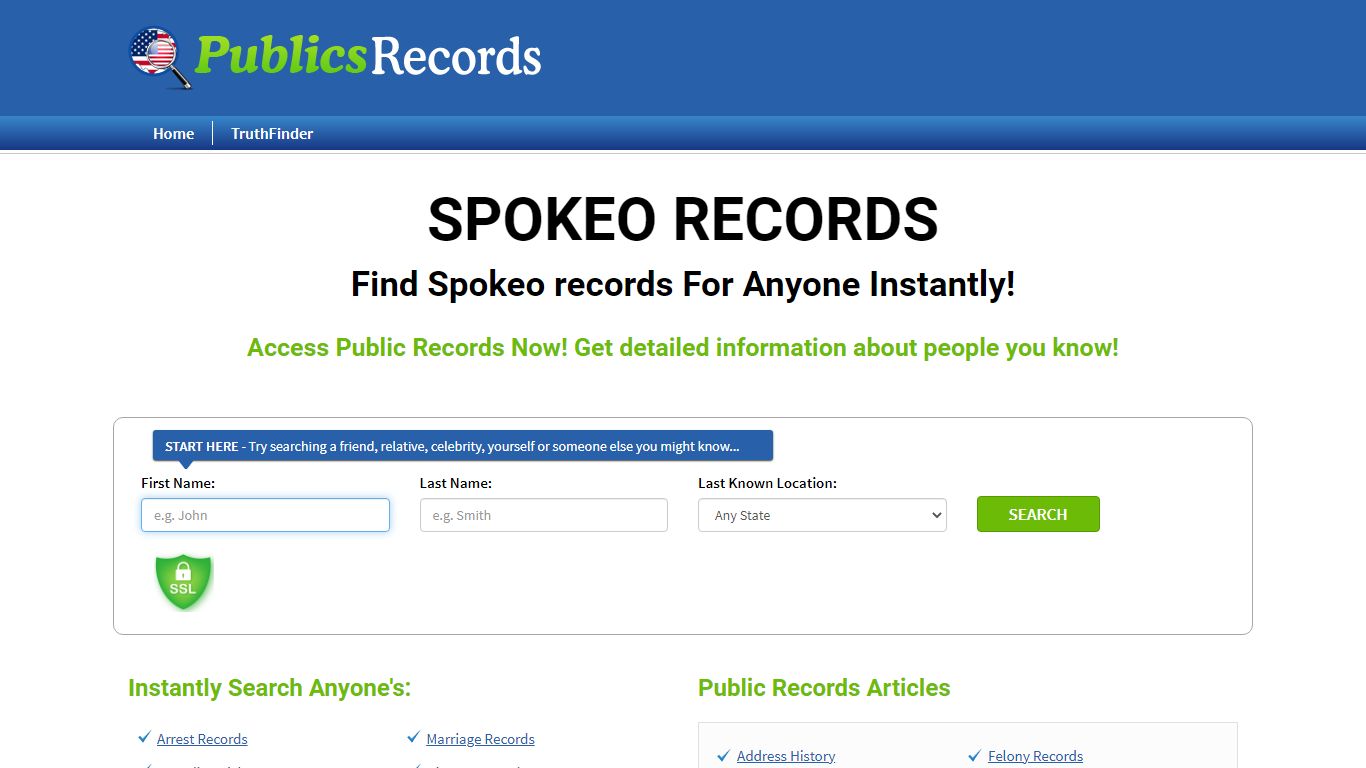 Find Spokeo records For Anyone Instantly!